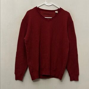 Tommy Bahama  Deep Red V-Neck Sweater Size L EUC